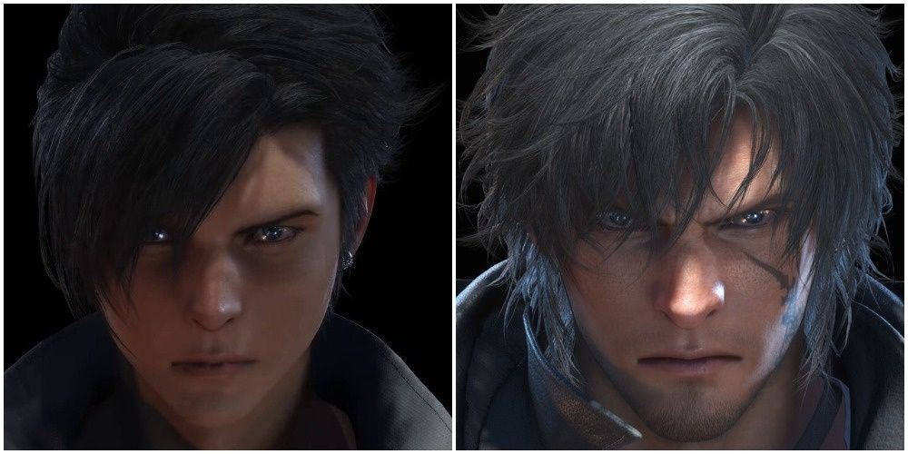 Old and Young hero's face in Final Fantasy XVI