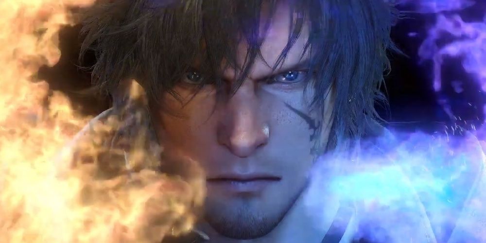 The hero's face with marking in Final Fantasy XVI