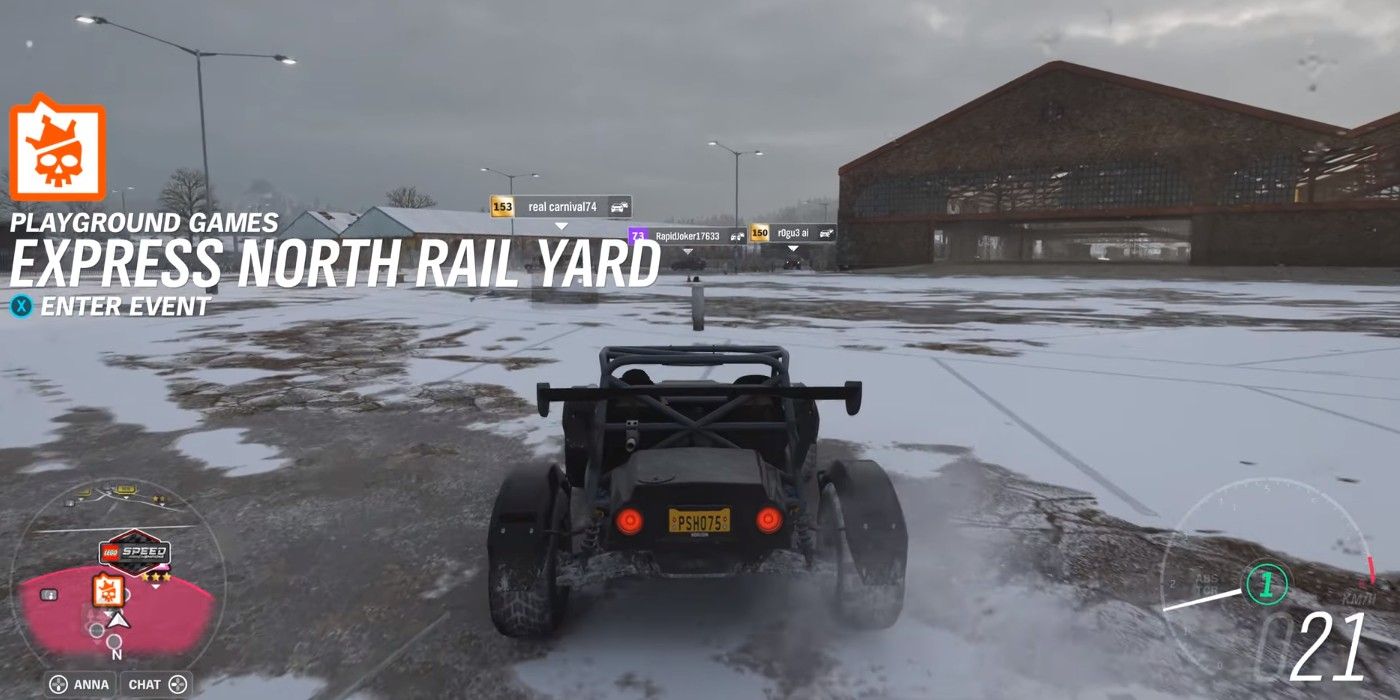 Forza Horizon 4 Forzathon live winter event at scrap yard