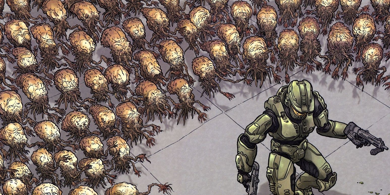 Halo Graphic Novel Flood Attack Master Chief