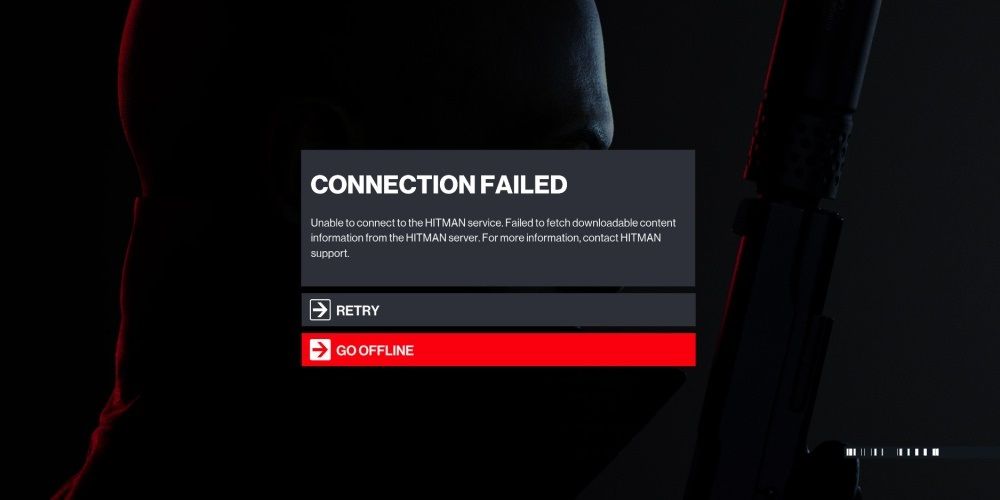 Hitman 3 Connection Failed Error Message