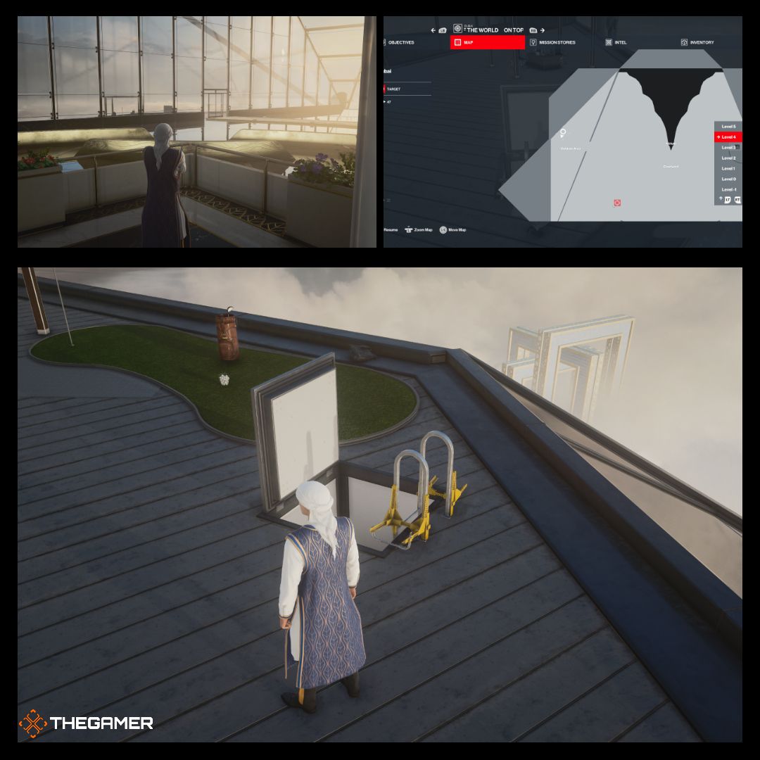 Hitman 3 Penthouse Terrace Shortcut