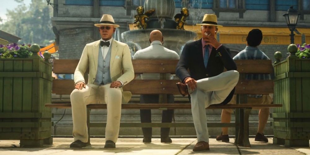 Hitman 3 Starting On The Bench In Sapienza