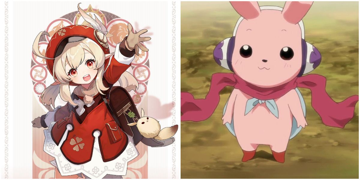 Klee with her partner Cutemon
