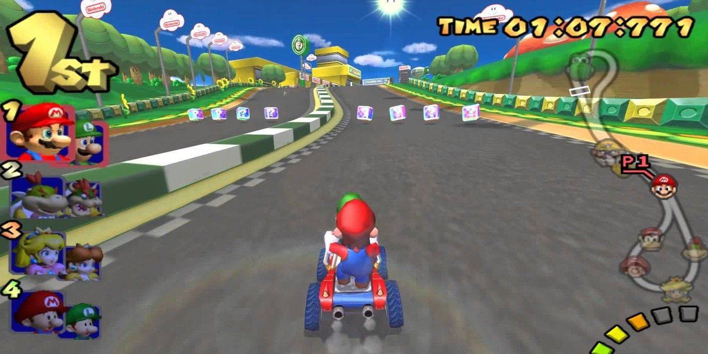 Mario Kart Double Dash GameCube Mario Luigi racing