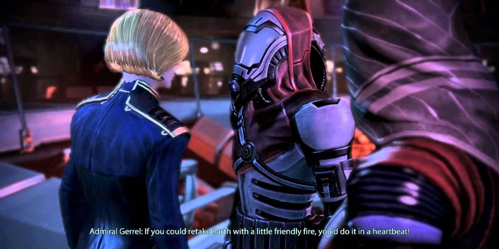 Mass Effect 3 Admiral Gerrel Renegade Interrupt