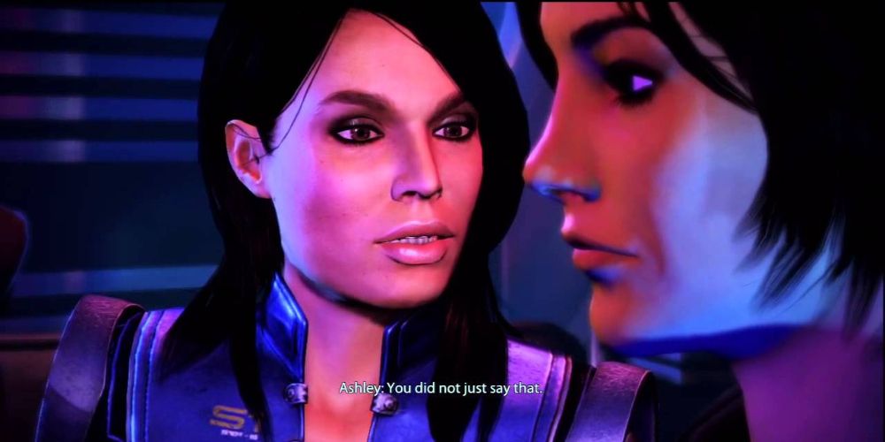 Mass Effect 3 Ashley Williams Drinking Contest Renegade Interrupt