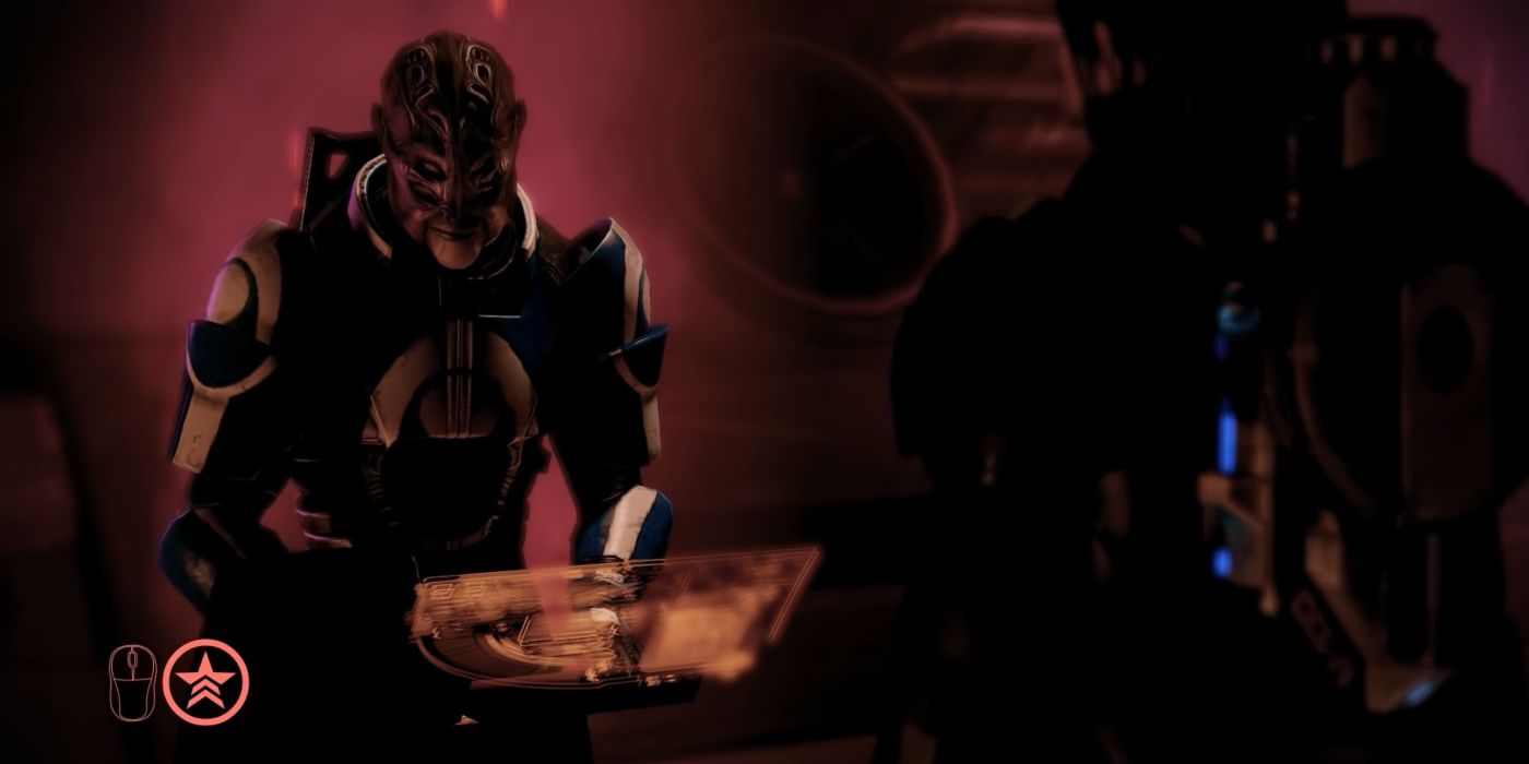Mass Effect 2 Screenshot Of Batarian With Renegade Interrupt