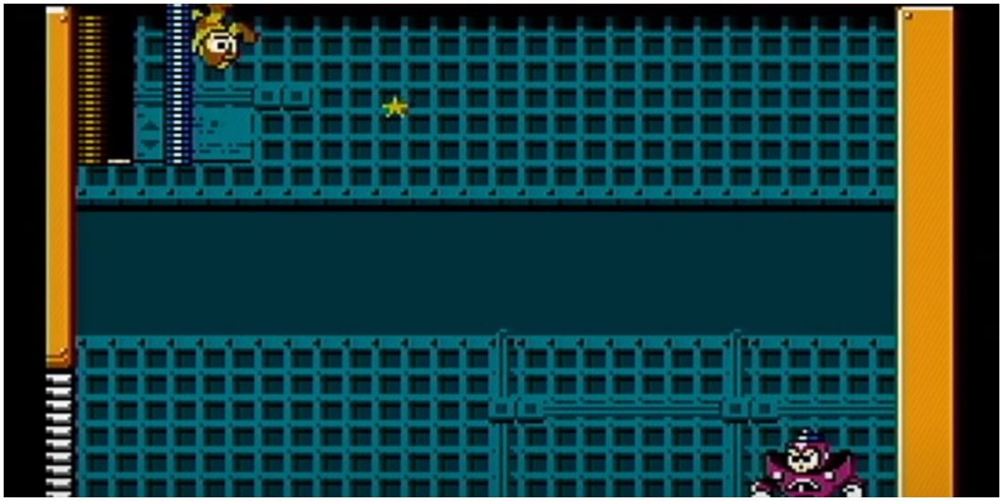 The Gravity Man fight from Mega Man 5
