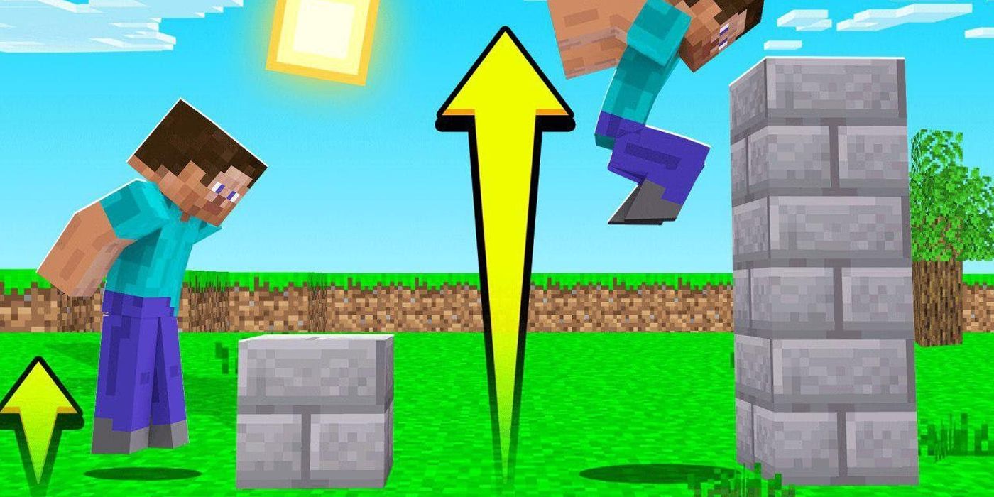 Minecraft jumping blocks
