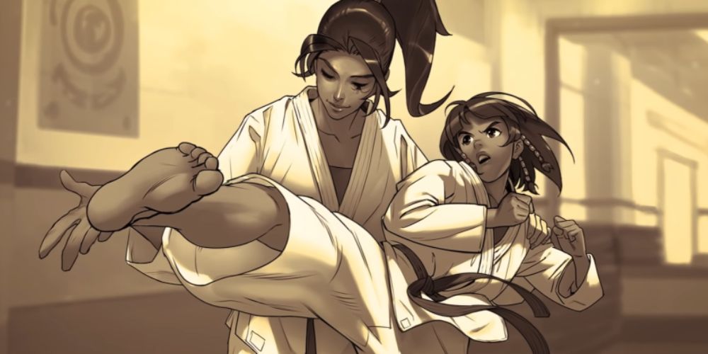 Pharah and Ana from Overwatch