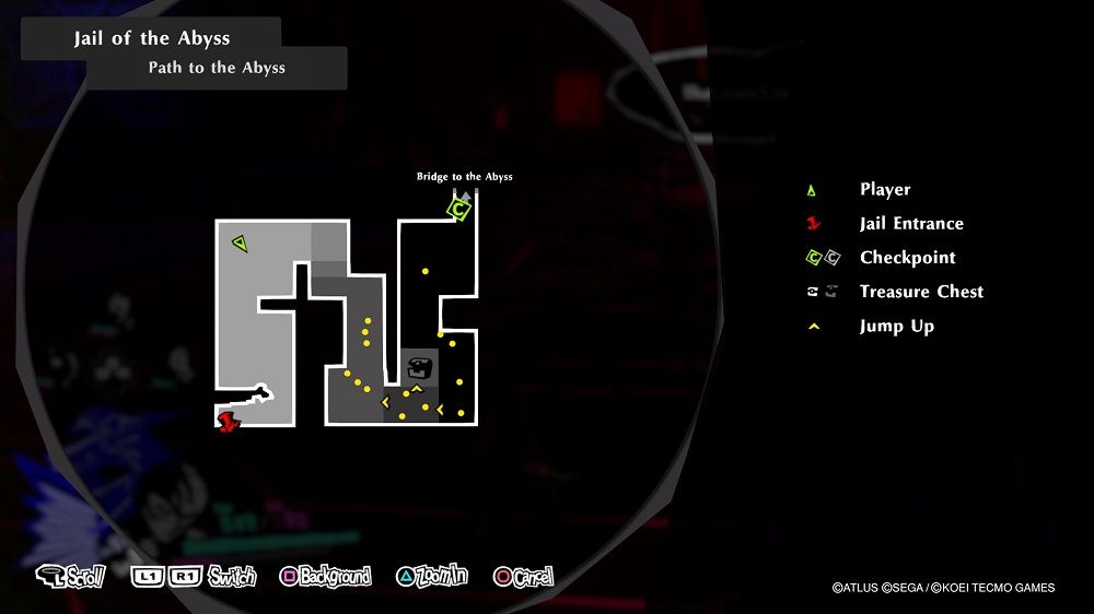 Persona 5 Strikers Jail of the Abyss Dire Shadow Location