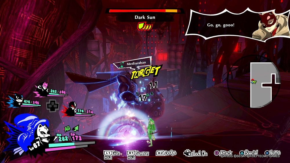 Persona 5 Strikers Jail of the Abyss Dire Shadow battle