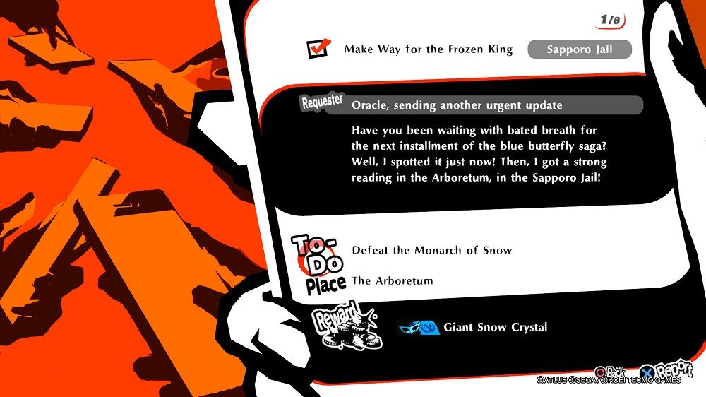 Persona 5 Strikers Make Way for the Frozen King request