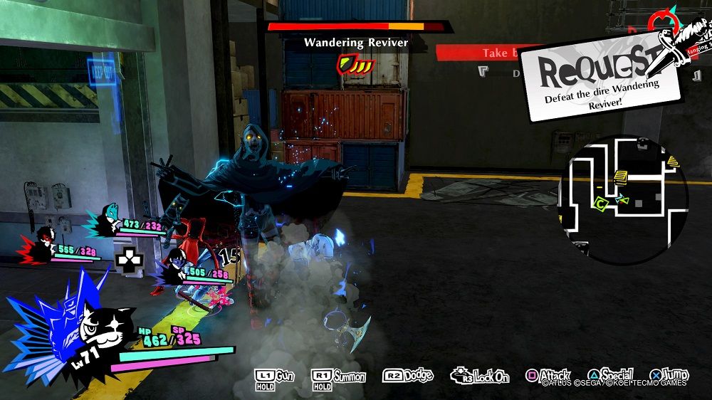 Persona 5 Strikers Okinawa Jail Dire Shadow battle
