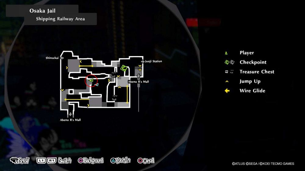 Persona 5 Strikers Osaka Jail Forgotten Desire location