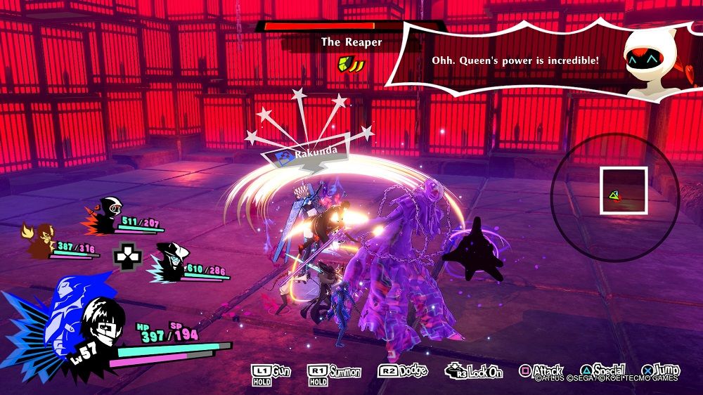 Persona 5 Strikers Reaper Battle