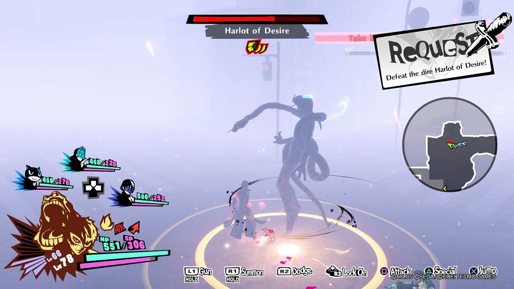 Persona 5 Strikers Sapporo Jail Dire Shadow battle