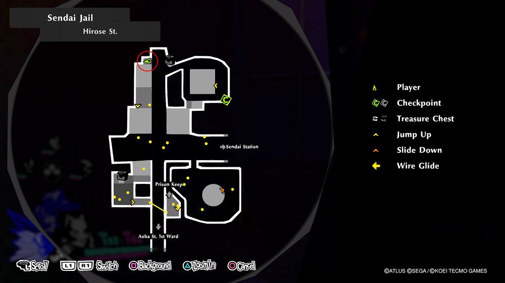 Persona 5 Strikers Sendai Jail Forgotten Desire location