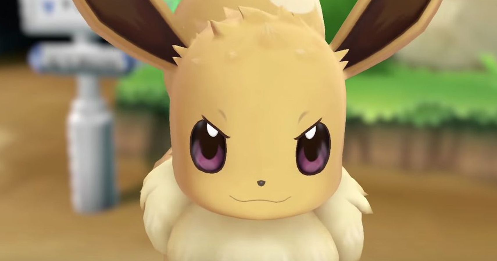 Angry Eevee in Pokemon Lets Go Eevee