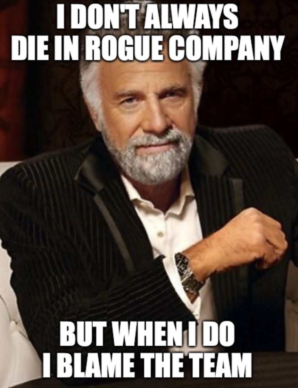 Rogue Company blame the team meme