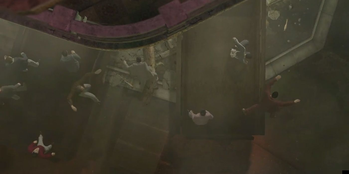 Yakuza Like A Dragon: Majima Crashing The Truck Into The Shangri-La