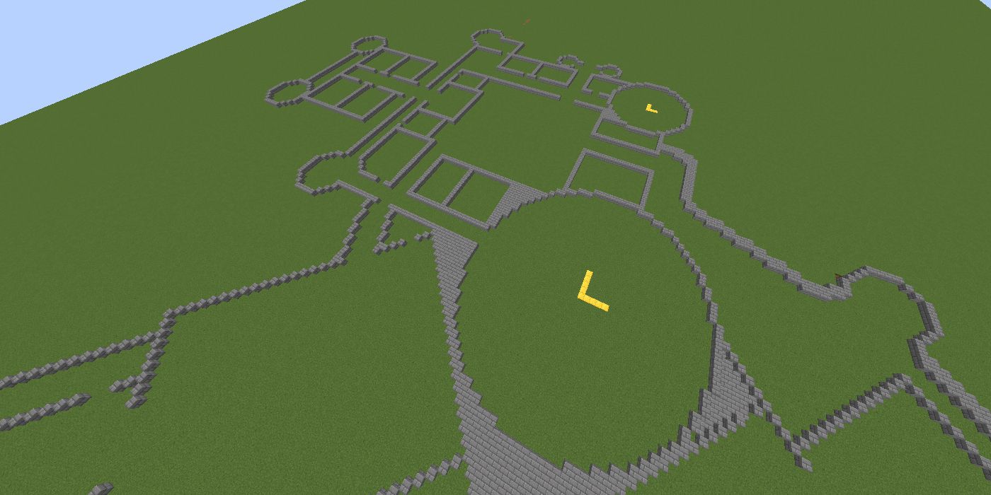 Layout of building in Minecraft