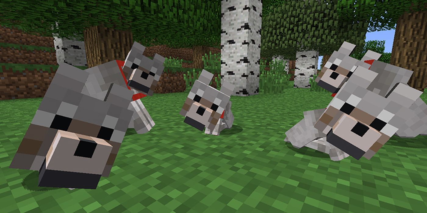 Wolves in Minecraft