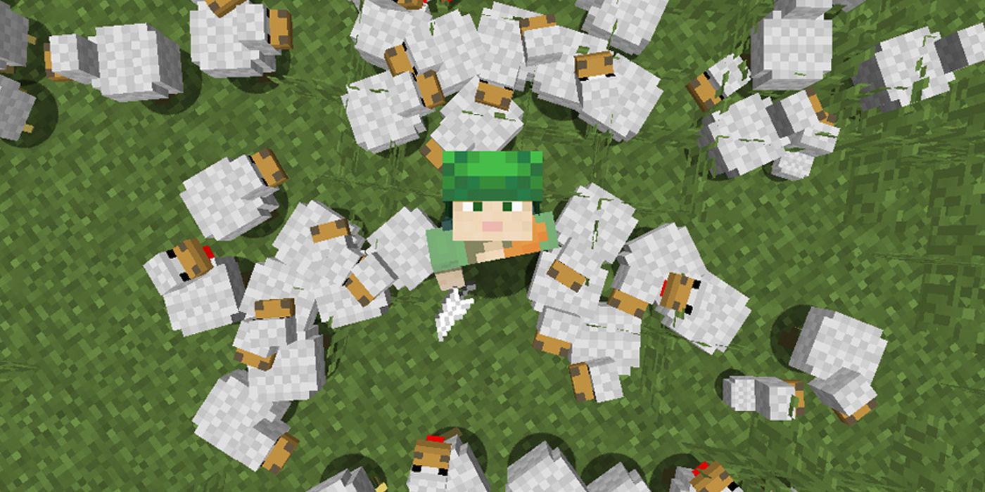 Chickens in Minecraft