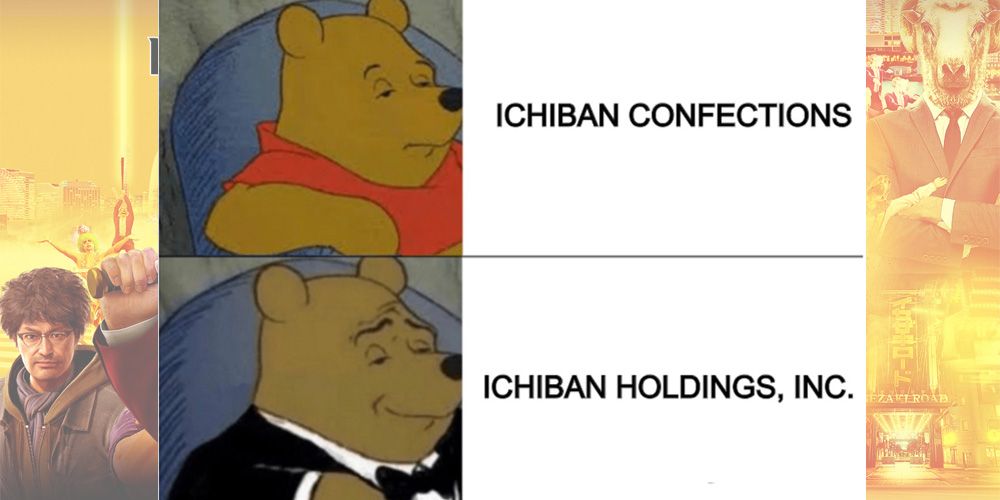 Yakuza Like a Dragon tuxedo Winnie the Pooh meme