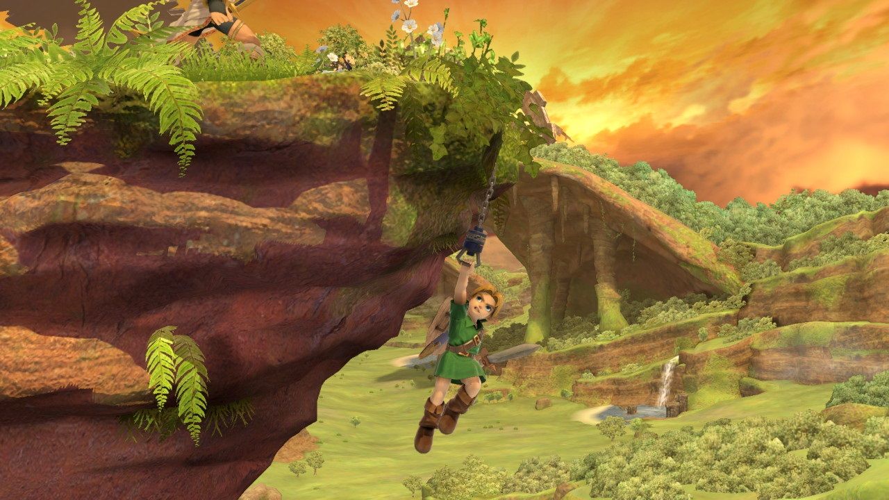 Young Link Chain Ledge Super Smash Bros Ultimate Switch