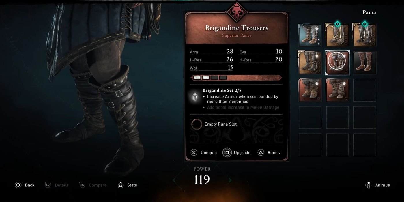 Brigandine trousers in Assassin's Creed Valhalla