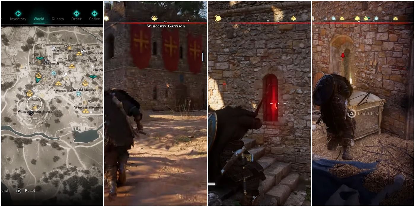 Split image of map and where to get Mentor's Trousers in Assassin's Creed Valhalla