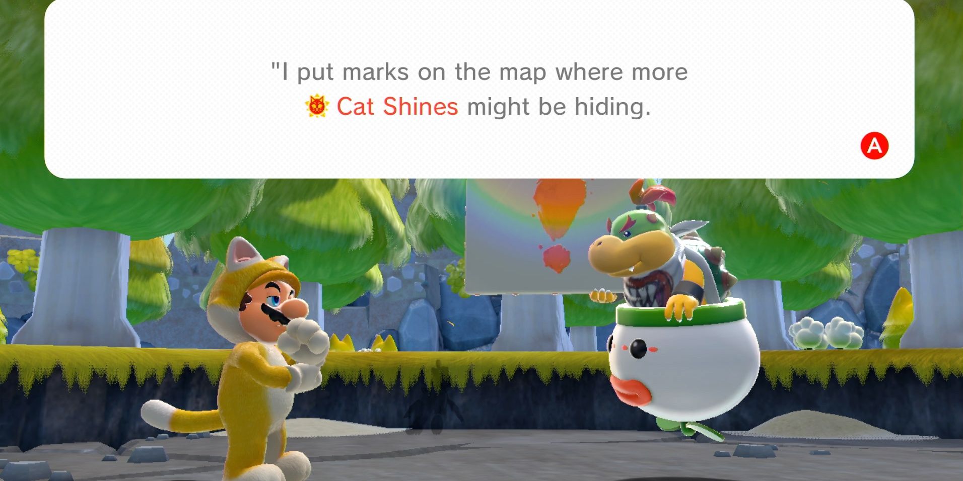 Bowser's Fury Bowser Jr and Cat Mario