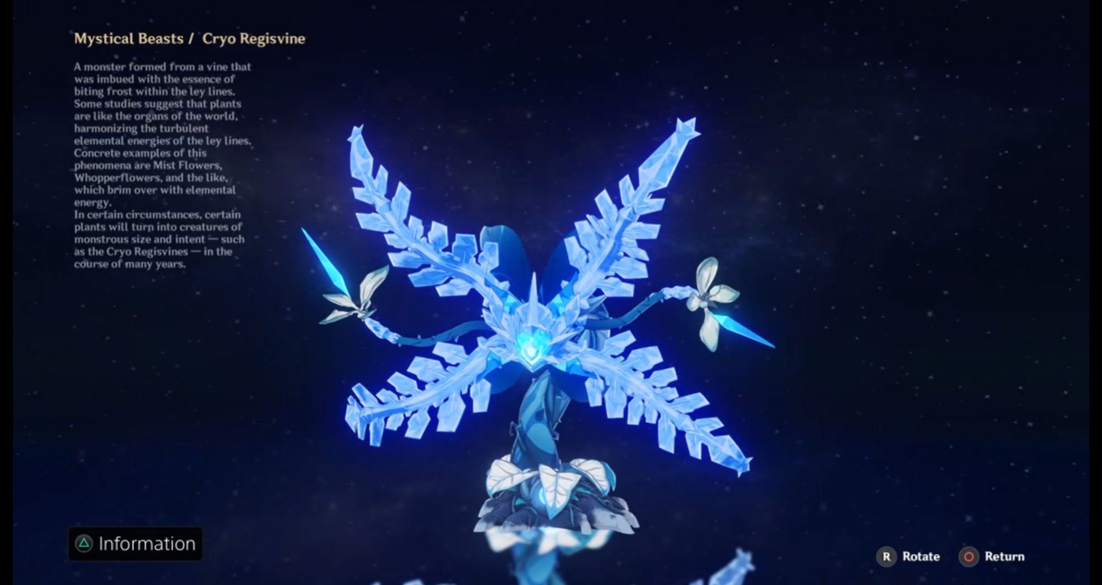 Genshin Cryo Regisvine