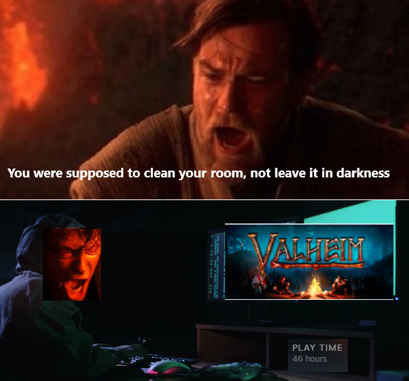 Obi-Wan tells Anakin in Episode III that he was supposed to clean his room