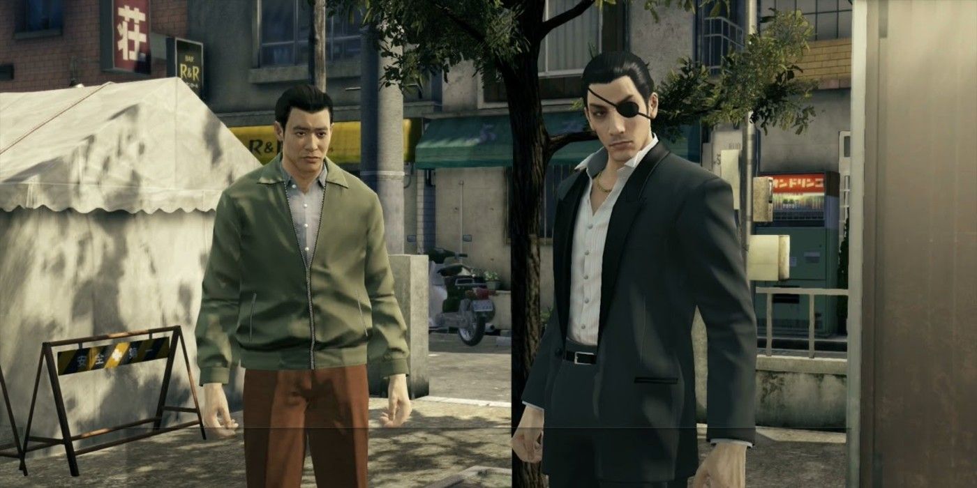 Goro standing beside the stranger