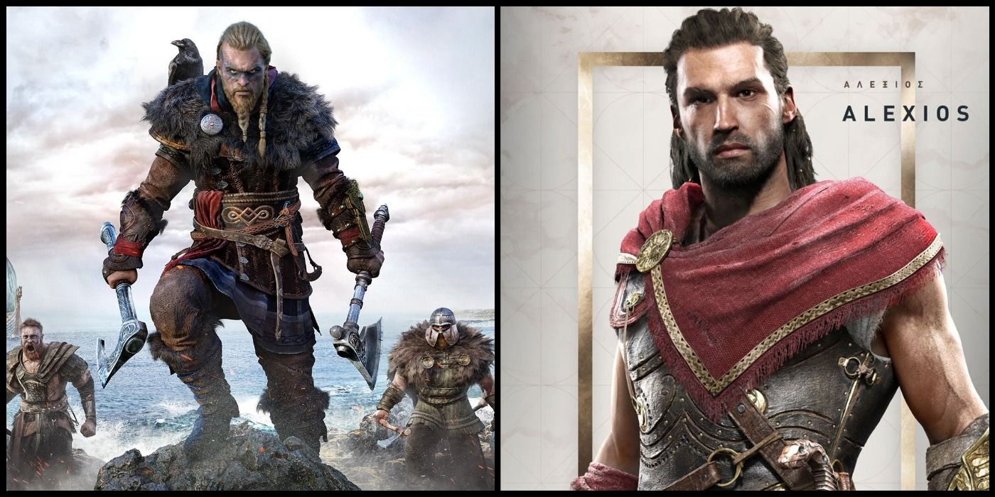 Alexios and Eivor from Assassin's Creed