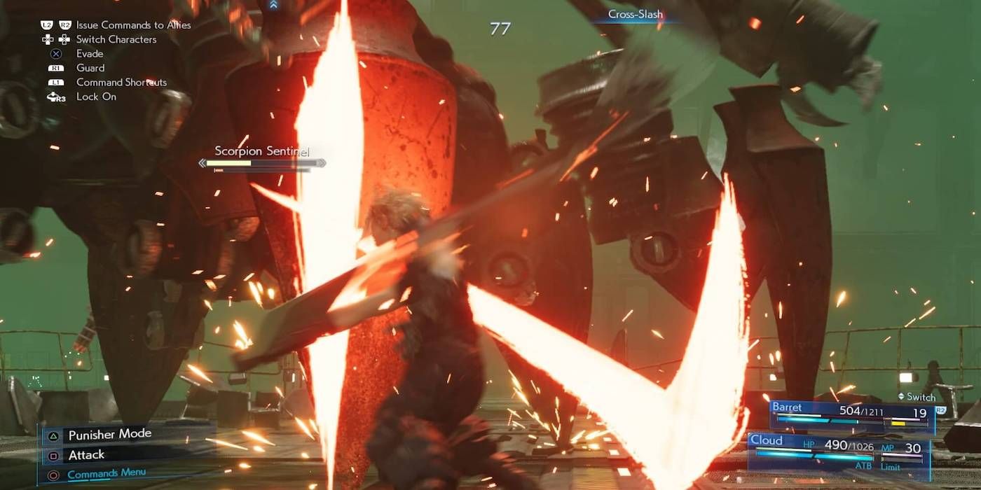 FF7 Remake gameplay screenshot