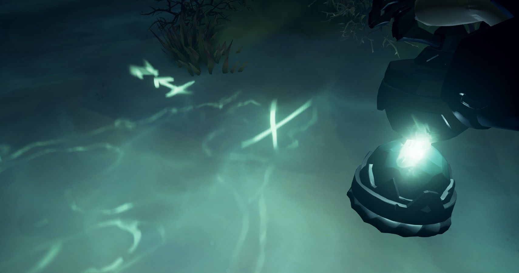 finding the key in the ocean.