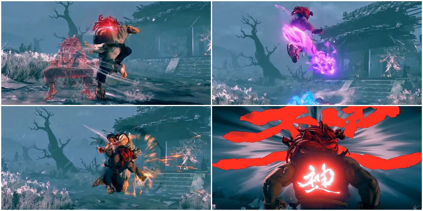Street Fighter 5: Akuma and his Satsui no Hado techniques