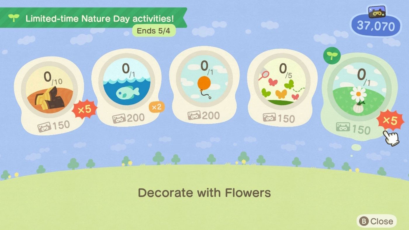 Animal Crossing New Horizons Nature Day Event
