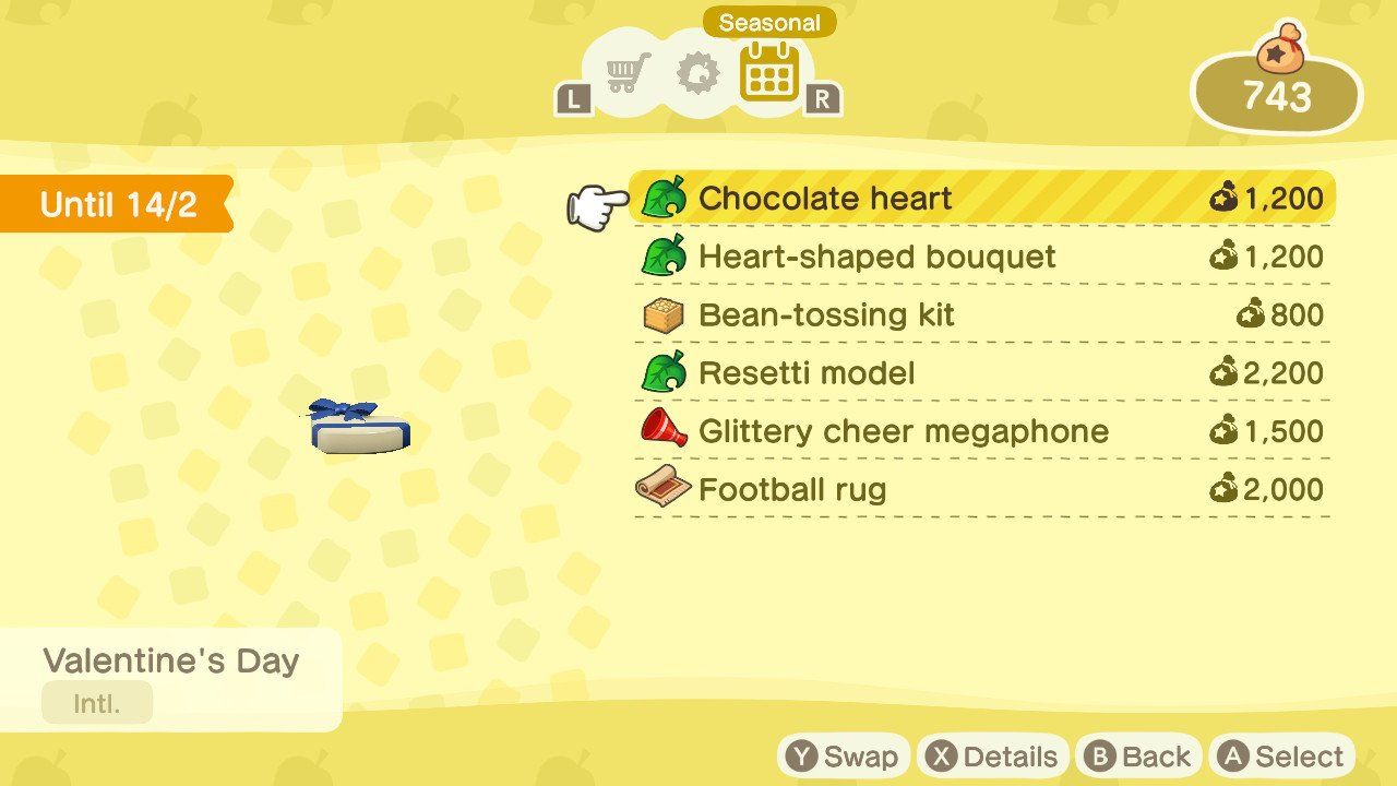 Animal Crossing New Horizons Valentines Day Event