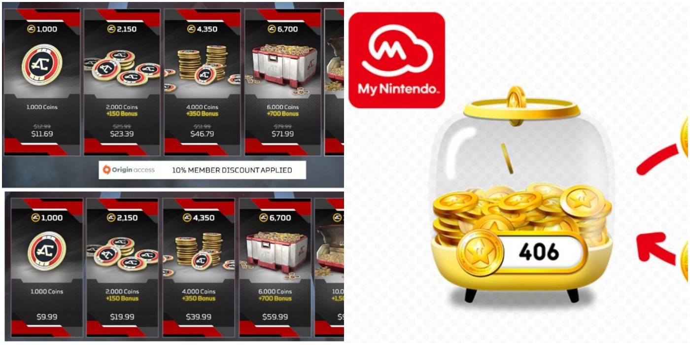 Split image of Apex Legends My Nintendo Coins