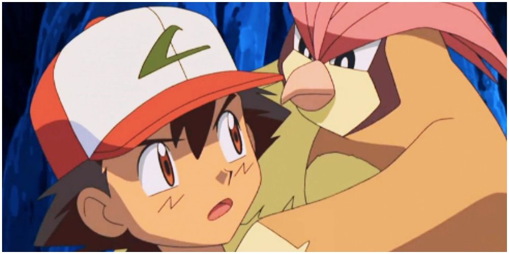 ash and his pidgeot in the anime