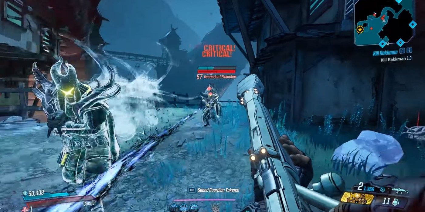 Borderlands 3 firing with the Clairvoyance