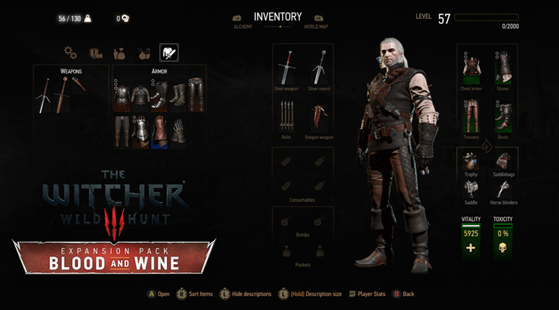 Manticore armor set material crafting component monster ear the witcher 3