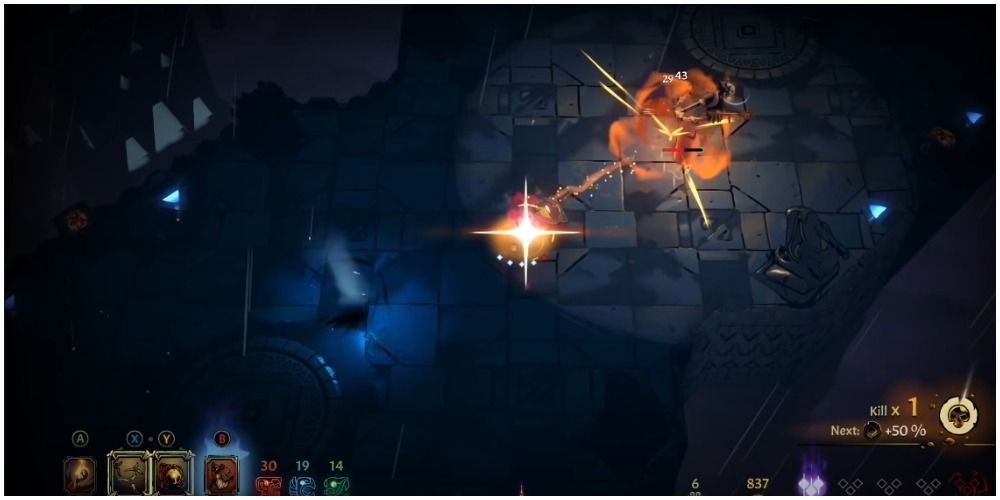 Curse Of The Dead Gods Fire Damage On A Throwing Knife