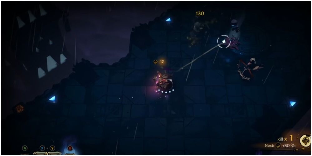 Curse Of The Dead Gods Hitting An Enemy With A Weighted Blade
