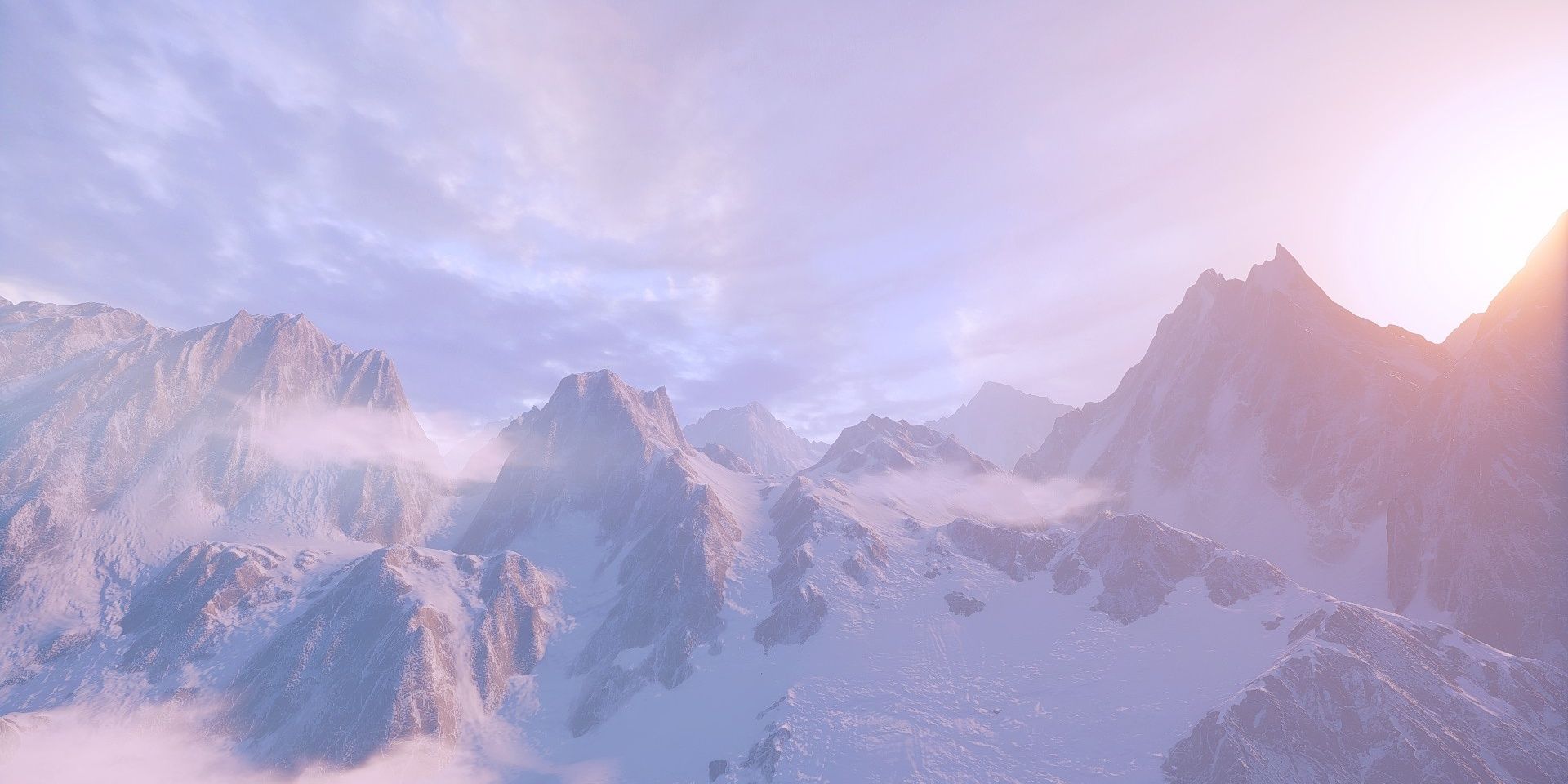 Frostback Mountains in daylight